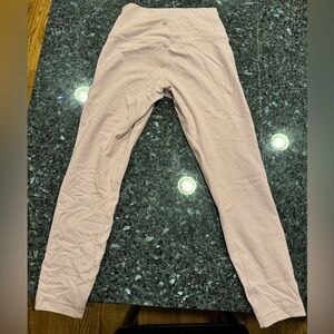 High rise align lululemon leggings size 8 pink peony 25”